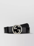 GUCCI GG INTERLOCKING BUCKLE LEATHER BELT