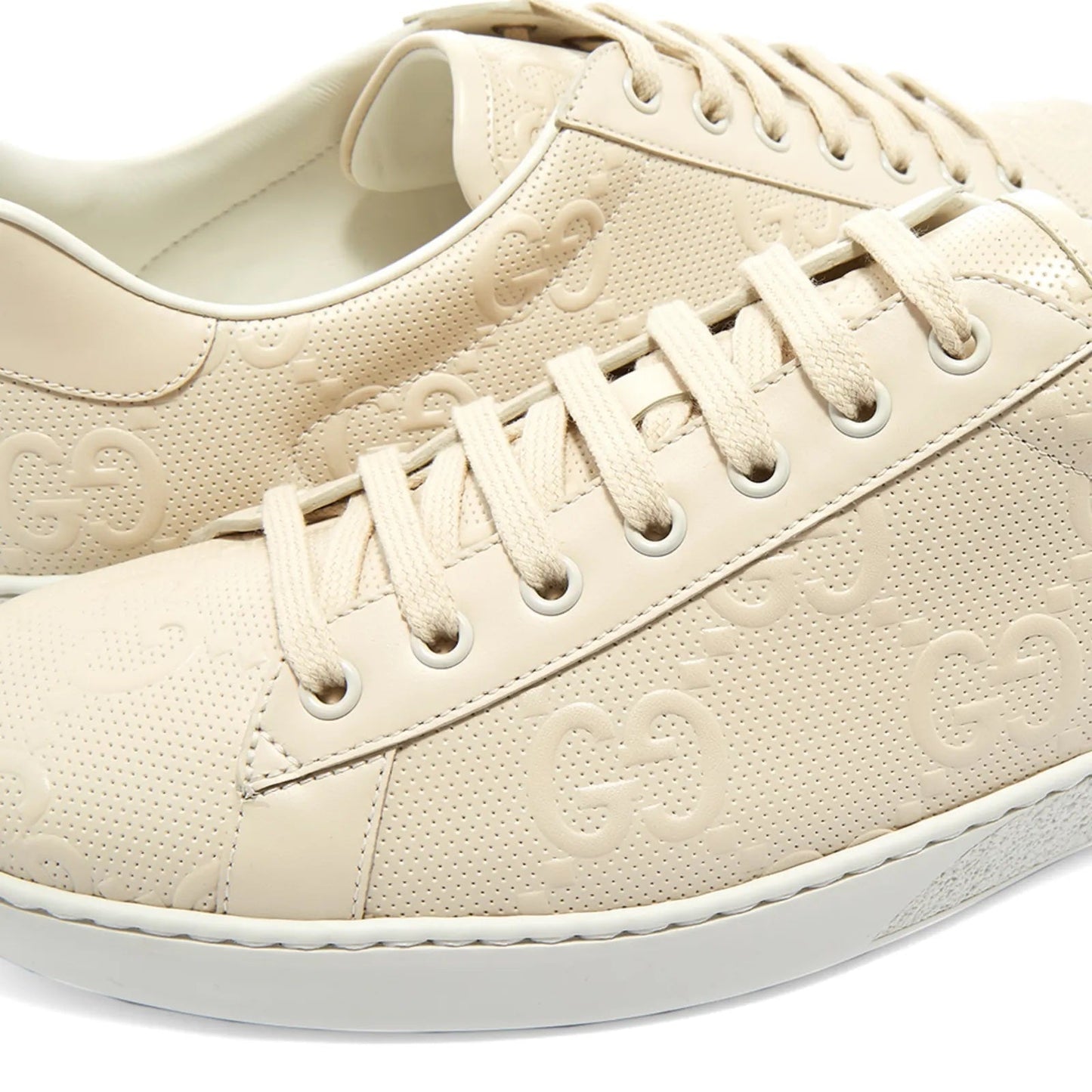 GUCCI GG EMBOSSED ACE SNEAKERS