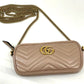 GUCCI GG MARMONT MATELASSE MINI CHAIN CROSSBODY BAG
