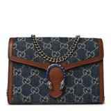 GUCCI GG MARMONT DIONYSUS DENIM WALLET ON A CHAIN