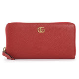 GUCCI GG MARMONT LEATHER ZIP AROUND WALLET