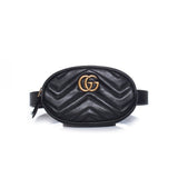 GUCCI GG MARMONT MATELASSE CALFSKIN LEATHER BELT BAG