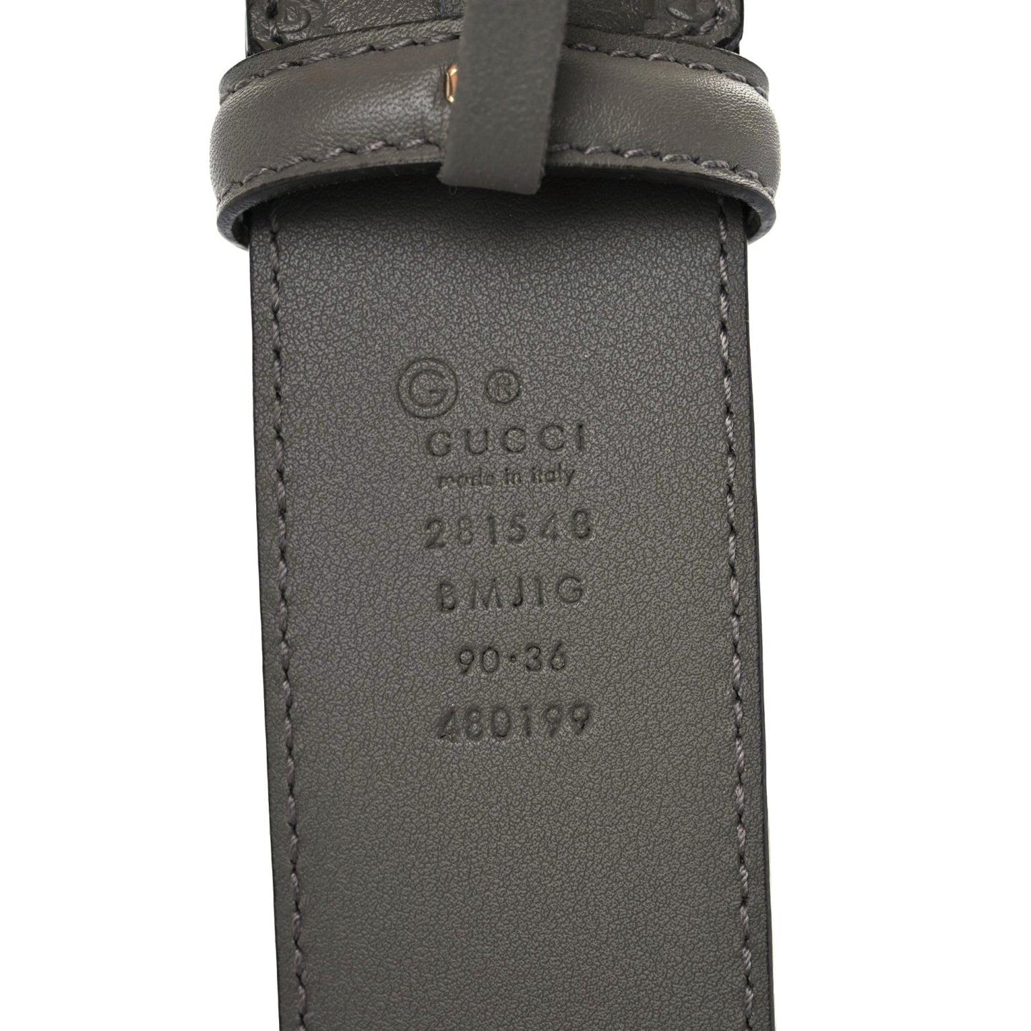 GUCCI GG MICROGUCCISSIMA LEATHER BELT