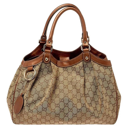 GUCCI GG MONOGRAM MEDIUM SUKEY TOTE BAG