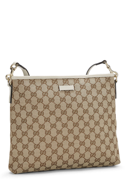 GUCCI GG SUPREME CLASSIC FLAT MESSENGER BAG