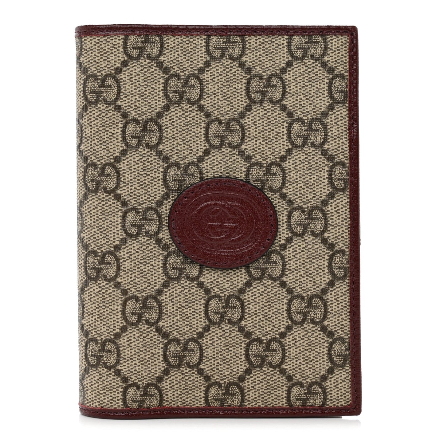 GUCCI GG SUPREME INTERLOCKING G PASSPORT COVER