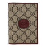 GUCCI GG SUPREME INTERLOCKING G PASSPORT COVER
