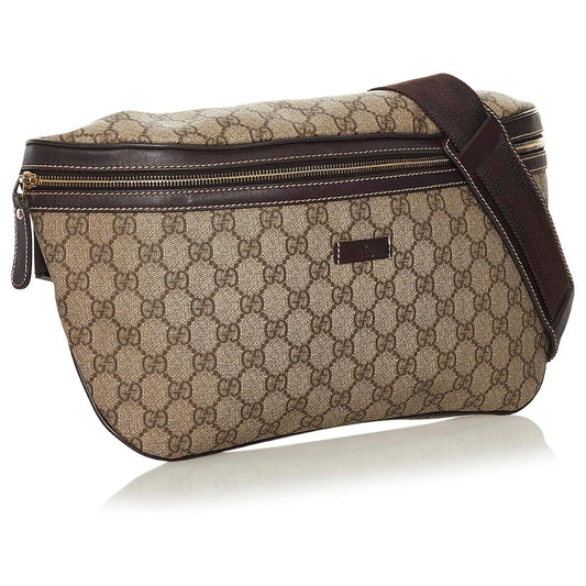 GUCCI GG SUPREME MONOGRAM LARGE BELT BAG