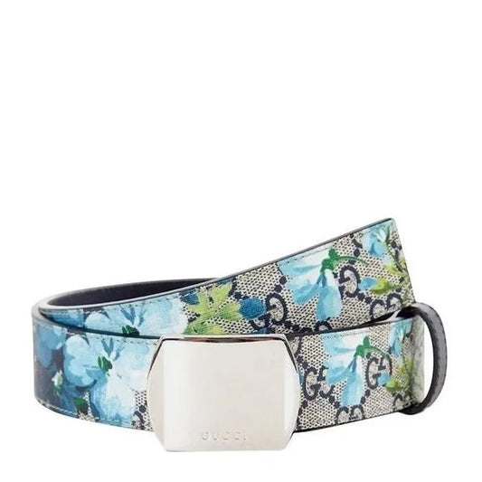 GUCCI GG SUPREME MONOGRAM BLOOMS UNISEX BELT