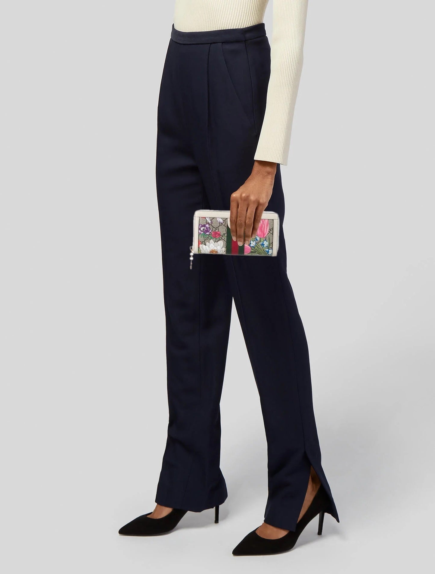 GCI - GG SUPREME MONOGRAM FLORA OPHIDIA ZIP AROUND CONTINENTAL WALLET