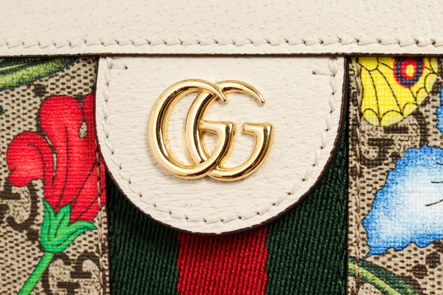GCI - GG SUPREME MONOGRAM FLORA WEB OPHIDIA CHAIN BAG