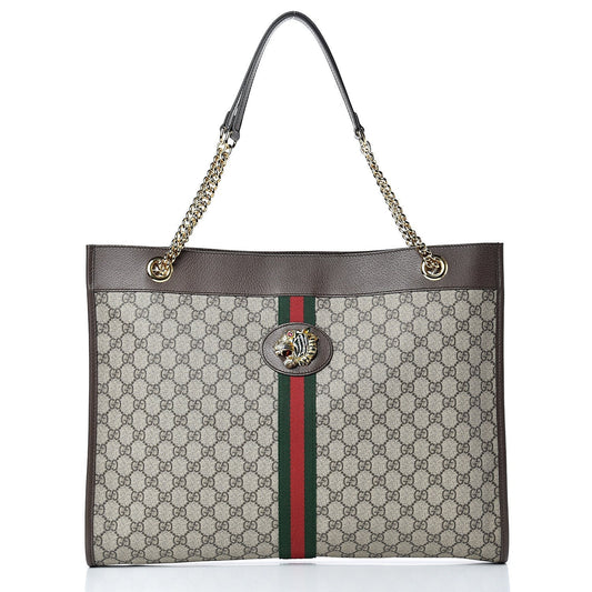 GCI - GG SUPREME MONOGRAM LARGE RAJHA TOTE BAG