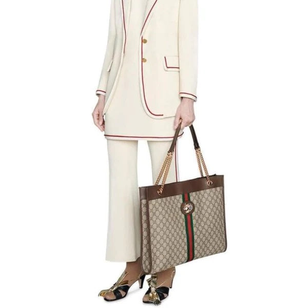 GCI - GG SUPREME MONOGRAM LARGE RAJHA TOTE BAG
