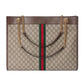 GCI - GG SUPREME MONOGRAM LARGE RAJHA TOTE BAG