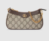 GUCCI GG SUPREME MONOGRAM MINI OPHIDIA CHAIN BAG