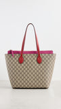 GUCCI GG SUPREME ZIPPERED TOTE BAG
