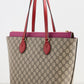 GUCCI GG SUPREME ZIPPERED TOTE BAG