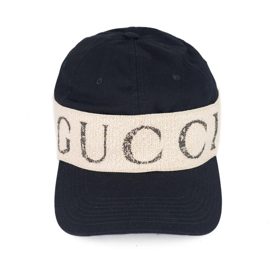 GUCCI GABARDINE LOGO BASEBALL CAP