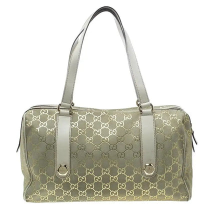 GCI GOLD MONOGRAM BOSTON SATCHEL