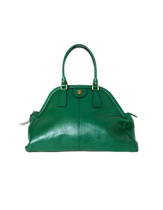 GUCCI LARGE RE BELLE LEATHER DOME BAG