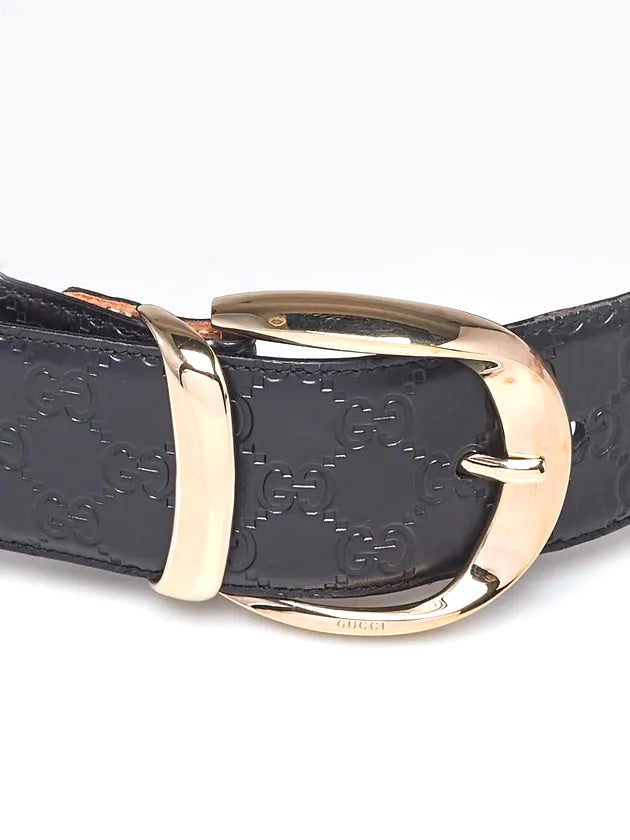 GUCCI GUCCISSIMA   LEATHER & ELASTIC WIDE BELT