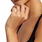 GUCCI ICON 18K GOLD DIAMOND HEART RING