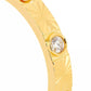 GUCCI ICON 18K GOLD DIAMOND HEART RING