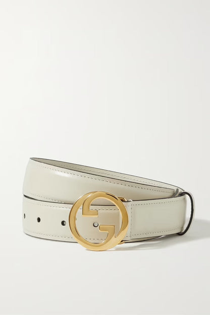 GUCCI INTERLOCKING G BUCKLE LEATHER BELT