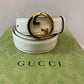 GUCCI INTERLOCKING G BUCKLE LEATHER BELT