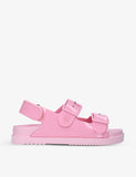 GUCCI GG ISLA LOGO EMBOSSED RUBBER SANDALS