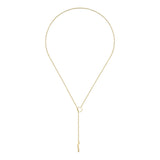 GUCCI LINK TO LOVE LARIAT 18K GOLD NECKLACE
