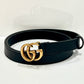 GUCCI GG MARMONT SLIM CALFSKIN LEATHER BELT