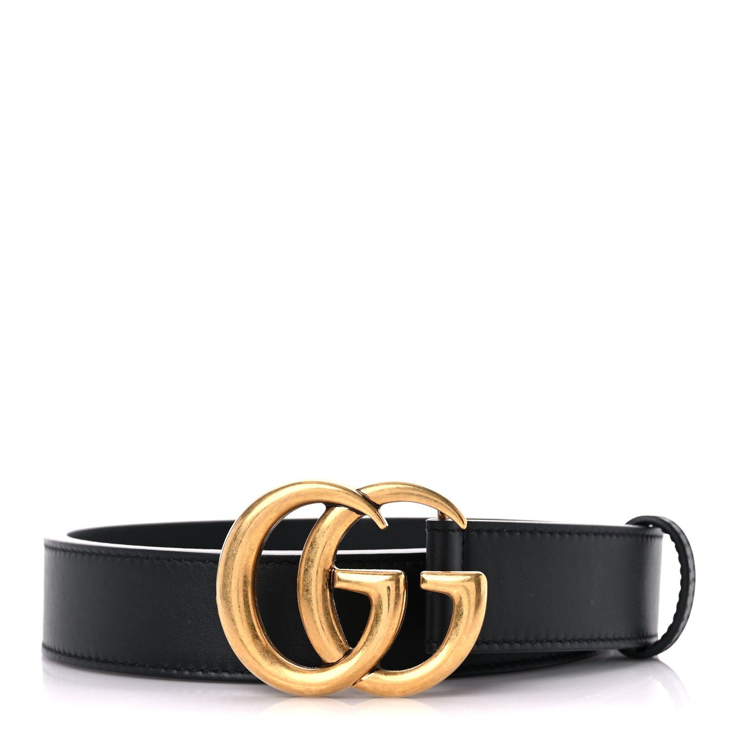 GUCCI GG MARMONT SLIM CALFSKIN LEATHER BELT