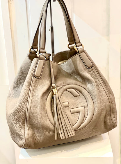 GCI LEATHER SOHO SHOULDER BAG