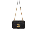 GUCCI GG MARMONT 2.0 MEDIUM SHOULDER BAG-NERO
