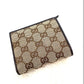 GUCCI GG MONOGRAM   CANVAS BI-FOLD WALLET