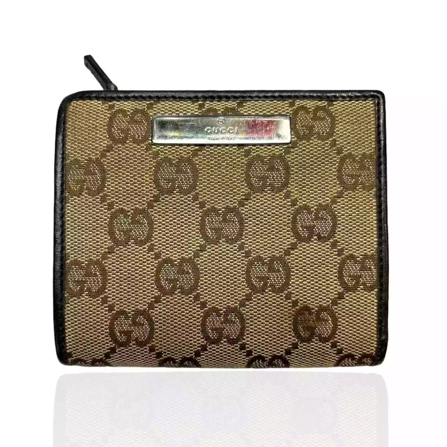 GUCCI GG MONOGRAM   CANVAS BI-FOLD WALLET