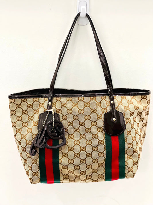 GCI - GG MONOGRAM WEB JOLIE TOTE BAG