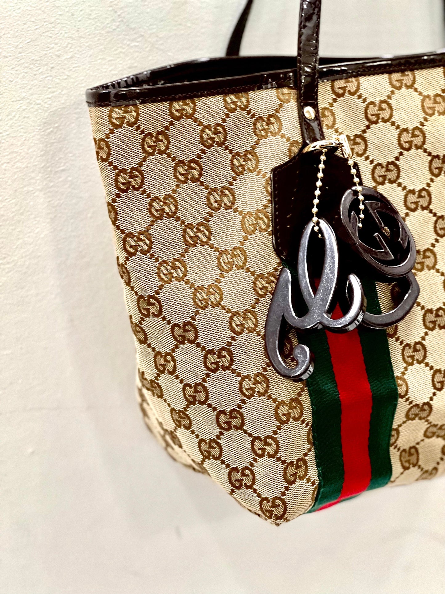 GCI - GG MONOGRAM WEB JOLIE TOTE BAG