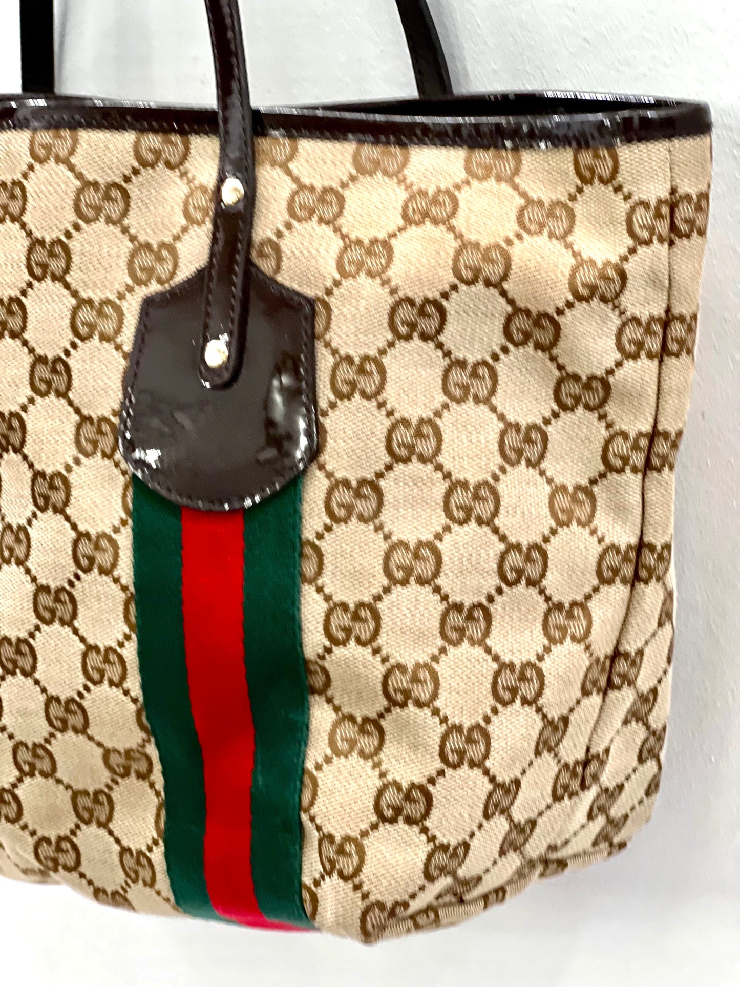 GCI - GG MONOGRAM WEB JOLIE TOTE BAG
