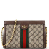 GUCCI OPHIDIA GG SUPREME CHAIN SHOULDER BAG