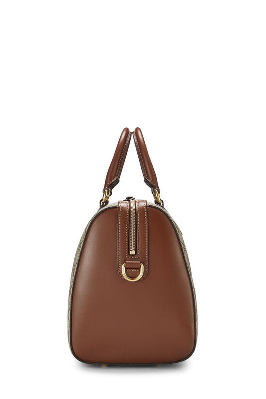 GUCCI GG SUPREME CANVAS BOSTON HANDBAG