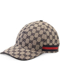 GUCCI ORIGINAL GG CANVAS BASEBALL HAT WITH WEB