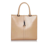 GUCCI PISTON LOCK JACKIE   CALFSKIN TOTE BAG