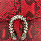 GUCCI PYTHON LEATHER MINI DIONYSUS SHOULDER BAG