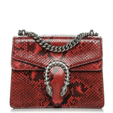 GUCCI PYTHON LEATHER MINI DIONYSUS SHOULDER BAG
