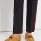 GUCCI HORSEBIT WEB SHEARLING DRIVER LOAFERS
