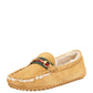 GUCCI HORSEBIT WEB SHEARLING DRIVER LOAFERS