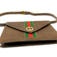 GUCCI SHERRY LINE GG INTERLOCKING WEB LEATHER SHOULDER BAG