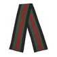 GUCCI SILK WOOL WEB KNIT SCARF